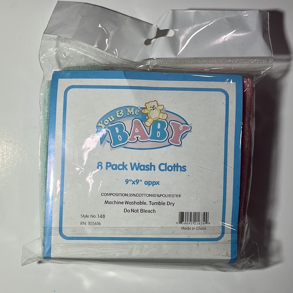 NWT Baby wash cloths 8 pack - Picture 2 of 2